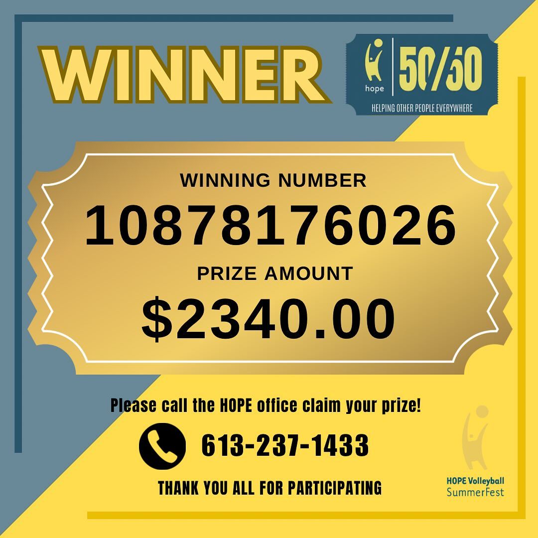 Aaand the winner is!